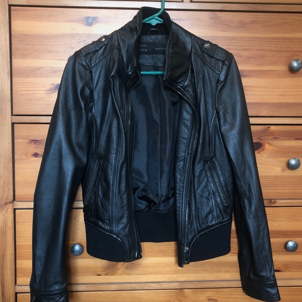 ZARA Black Leather Jacket
